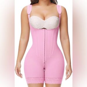 Elegant Pink Women's Shapewear Bodysuit